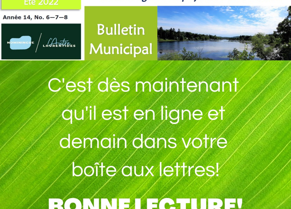 Bulletin municipal – Édition spéciale été 2022