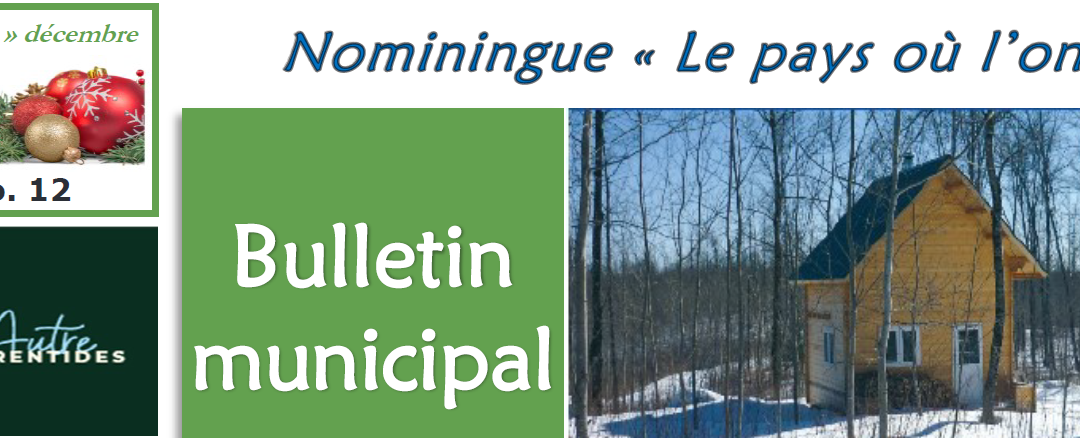 Bulletin municipal – Édition spéciale hiver – Décembre et janvier