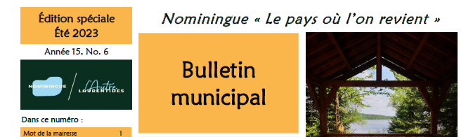 Bulletin municipal – Édition spéciale été 2023